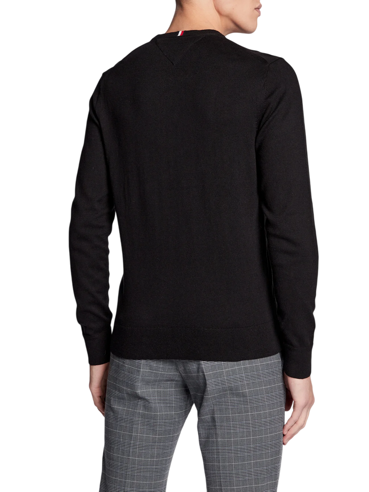 Tommy Hilfiger maglia girocollo in misto cashmere nero MW0MW28046 BDS Tommy Hilfiger 