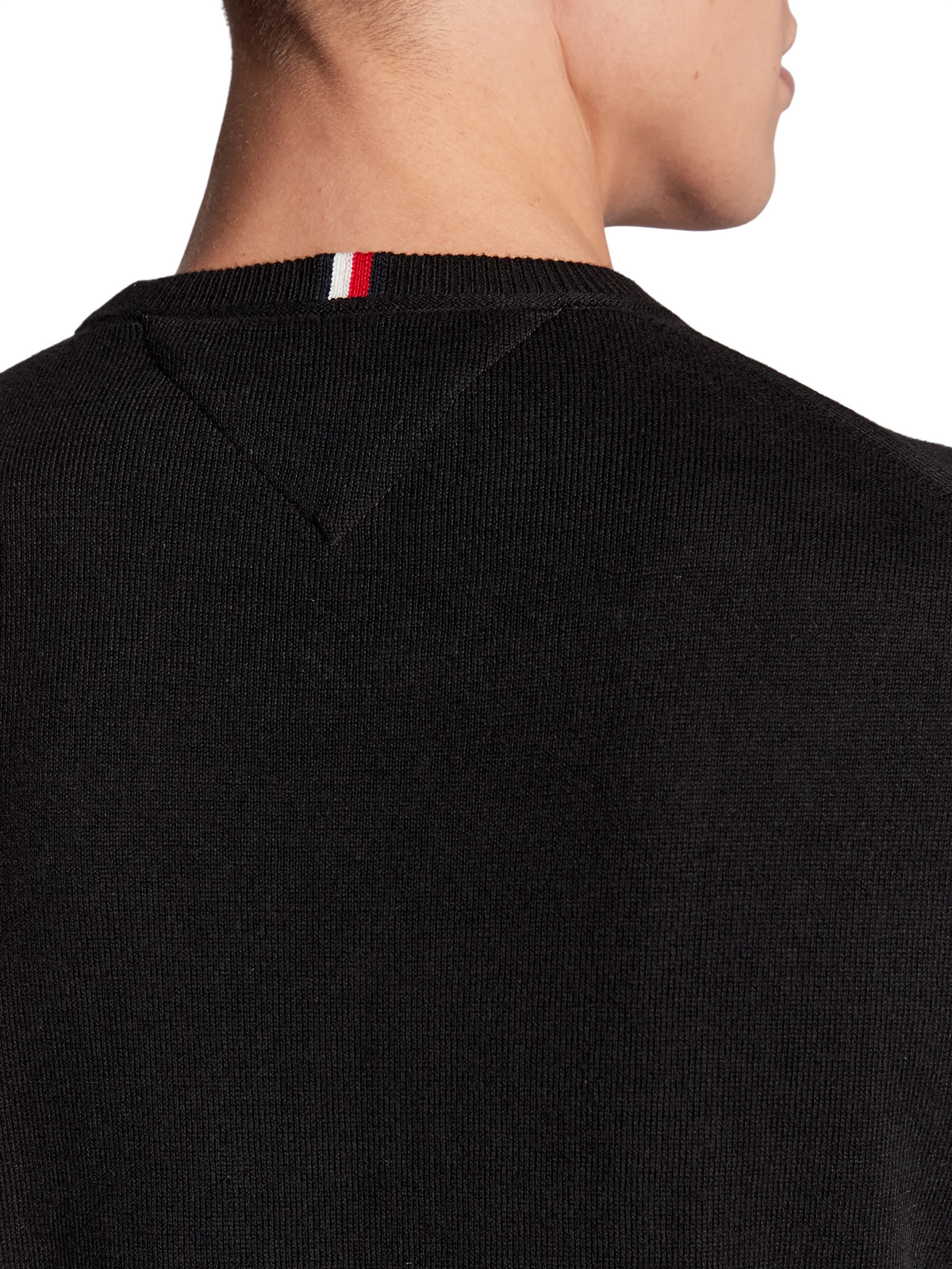 Tommy Hilfiger maglia girocollo in misto cashmere nero MW0MW28046 BDS Tommy Hilfiger 