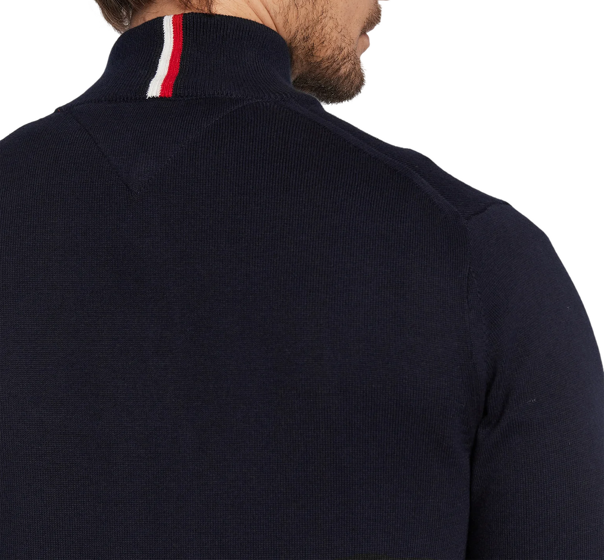 Tommy Hilfiger maglia Pima con mezza zip blu MW0MW28049 DW5 Tommy Hilfiger 