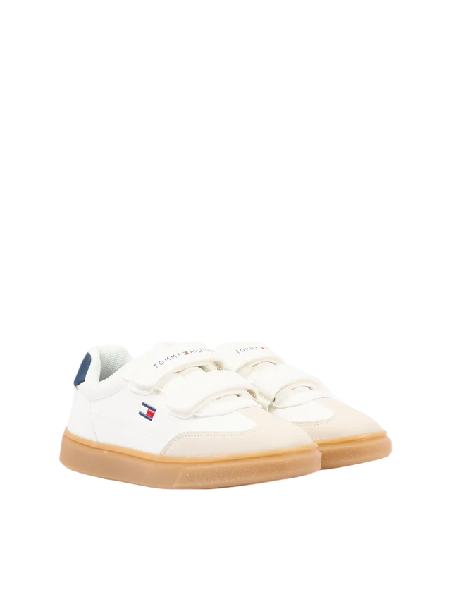 Tommy Hilfiger sneakers unisex bambino in ecopelle bianco T1X9-35219-1269 B159 Tommy Hilfiger 