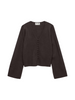 Vero Moda cardigan donna a V misto viscosa marrone