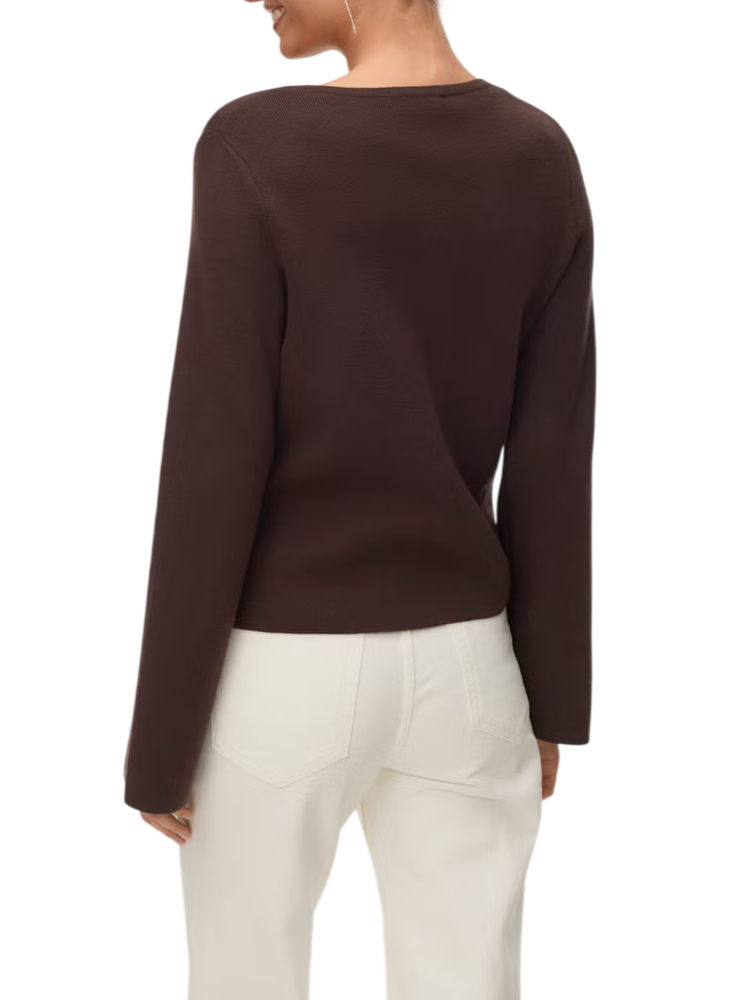 Vero Moda cardigan donna a V misto viscosa marrone 10342206 CHOCOLATE TORTE VERO MODA 