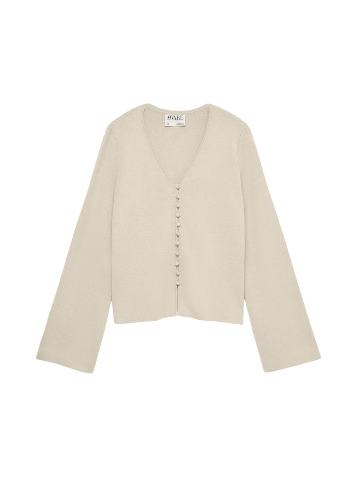 Vero Moda cardigan donna a V misto viscosa beige chiaro 10342206 WHITECAP GRAY VERO MODA 