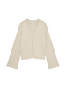 Vero Moda cardigan donna a V misto viscosa beige chiaro