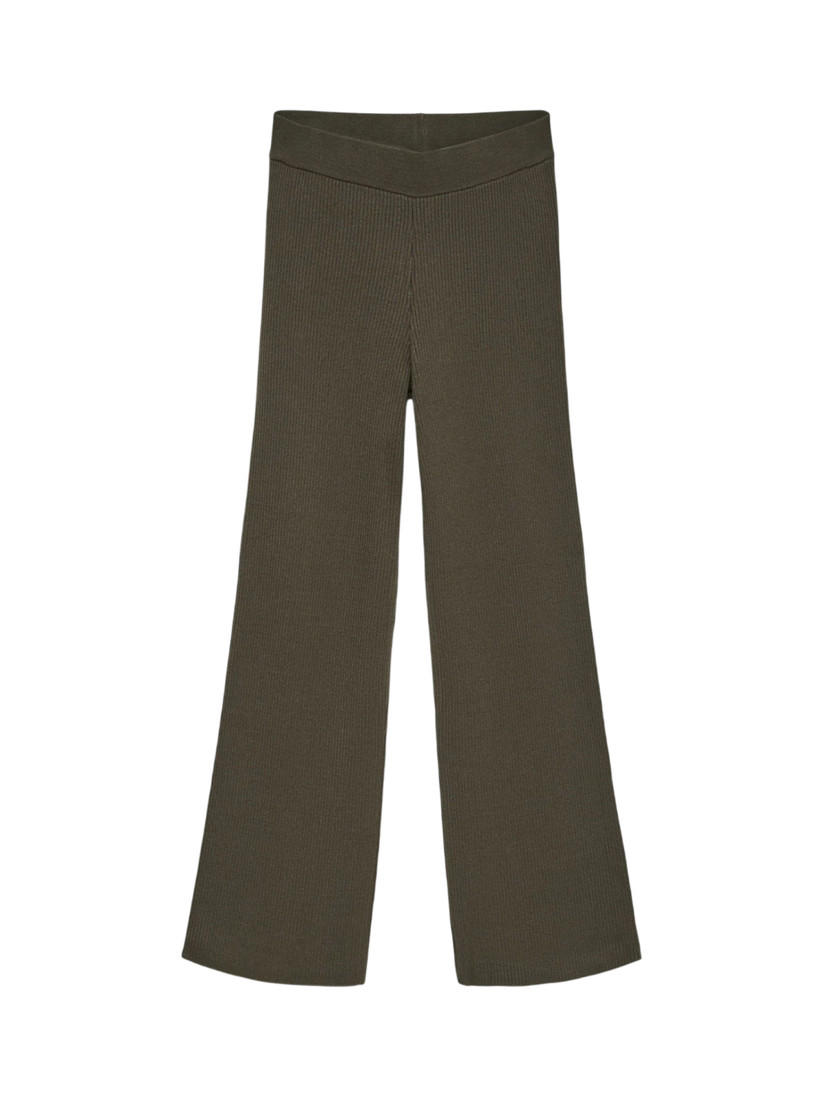 Vero Moda pantaloni in maglia a costine donna verde 10345717 FOREST NIGHT VERO MODA 