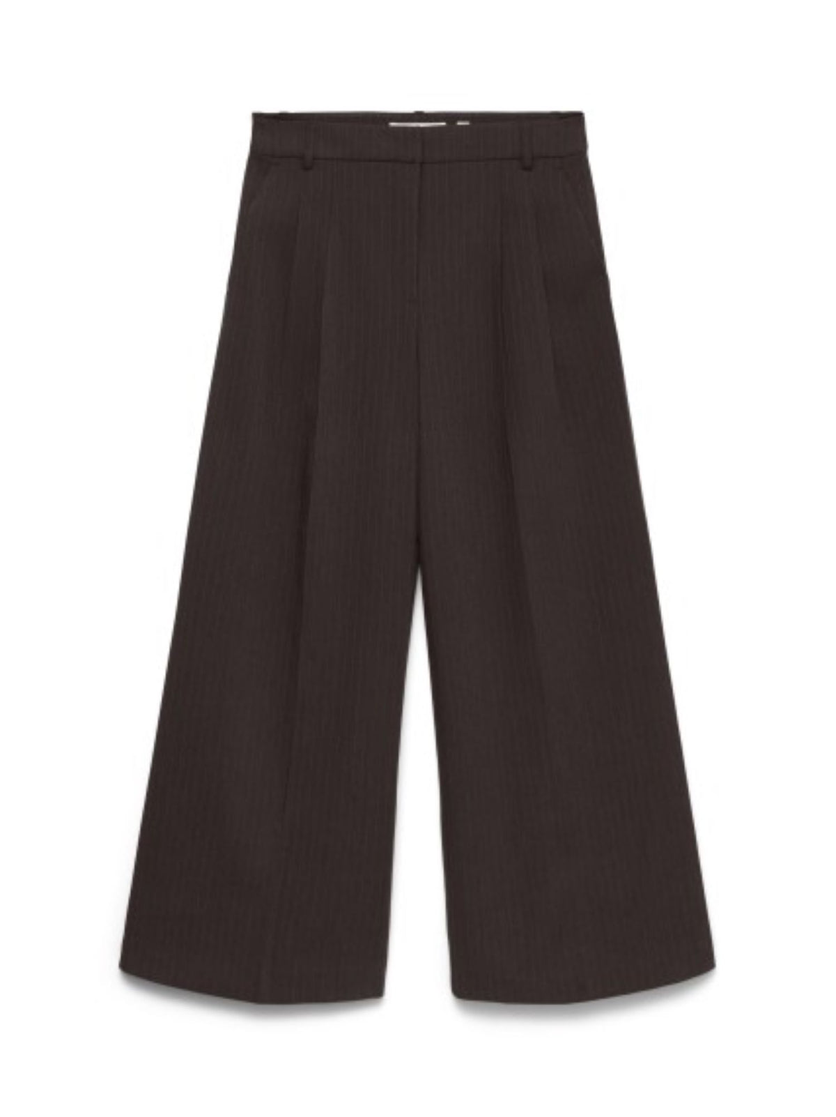 Vero Moda pantaloni gamba larga gessata donna marrone 10352547 CHOCOLATE TORTE PINSTRIPE VERO MODA 