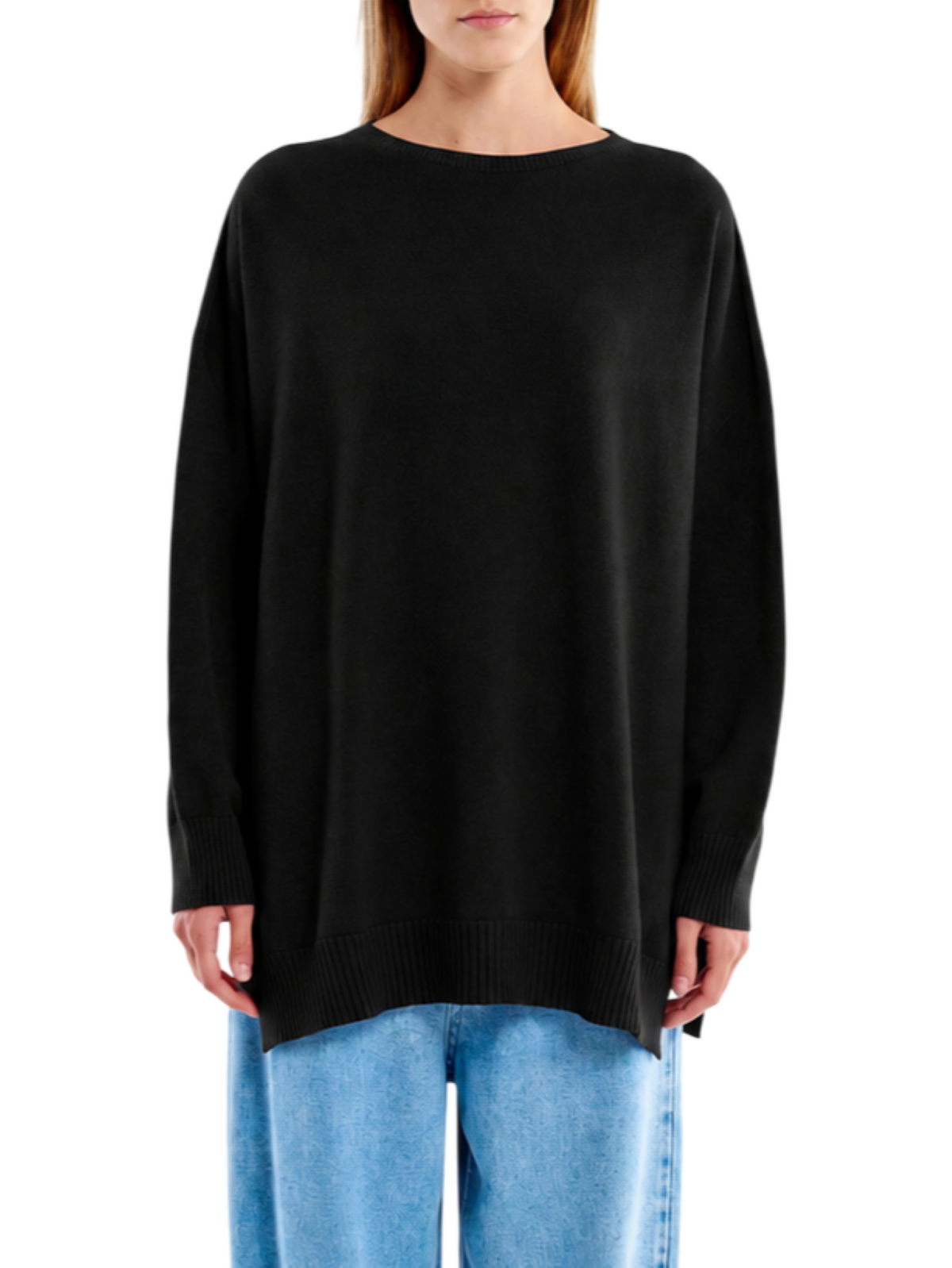 Vicolo maglia donna misto viscosa nero 7AC7055 NERO VICOLO 