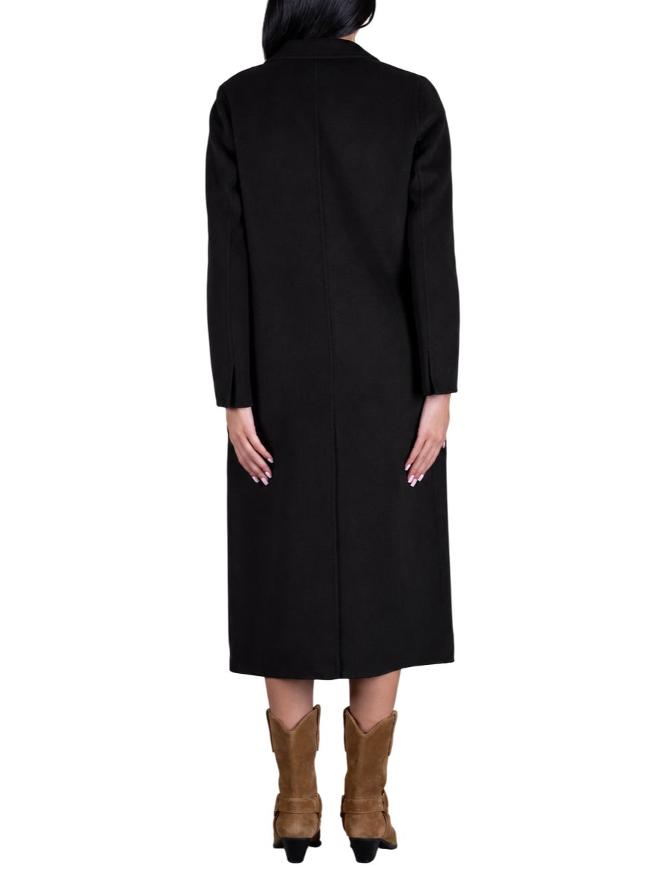 Vicolo cappotto lungo monopetto misto lana donna nero TAC0002 NERO VICOLO 