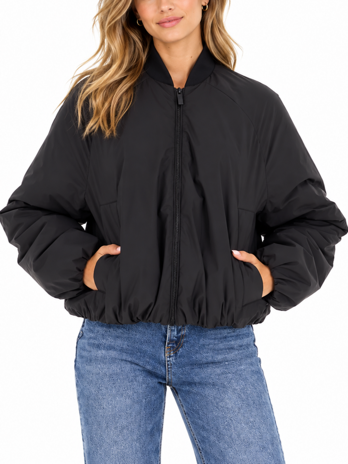 Vicolo giubbino bomber imbottito donna nero TAC0030 NERO VICOLO 