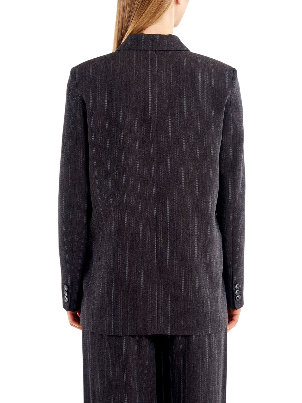Vicolo giacca blazer doppiopetto gessata donna grigio TAC0412 ANTRACITE VICOLO 