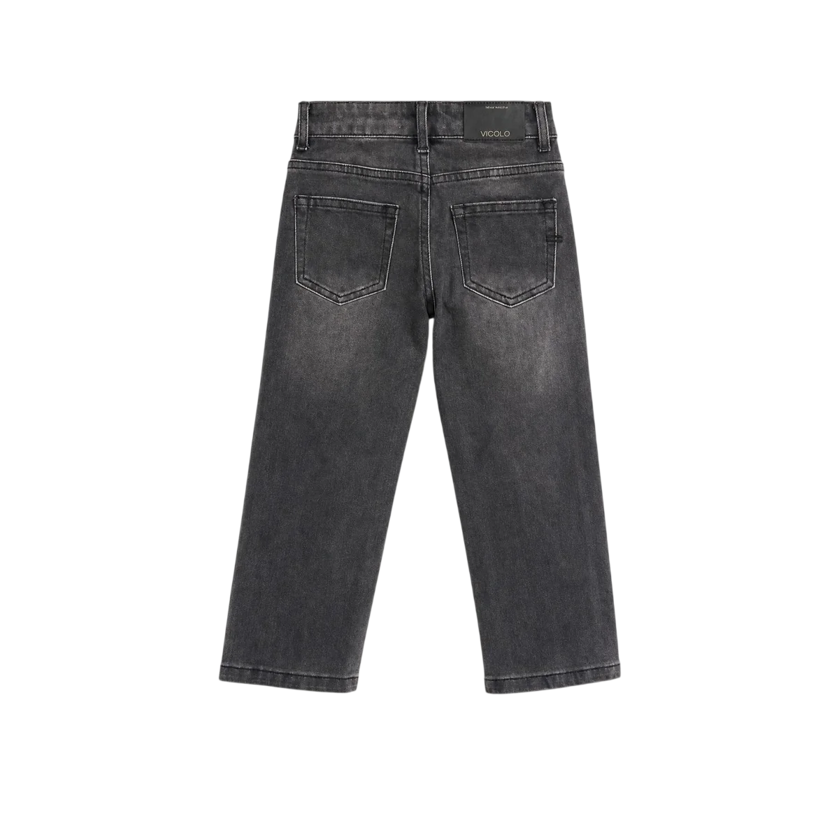 Vicolo jeans bambina slim con bottoni gioiello lavaggio grigio 3141PD00375 GREY VICOLO GIRL 