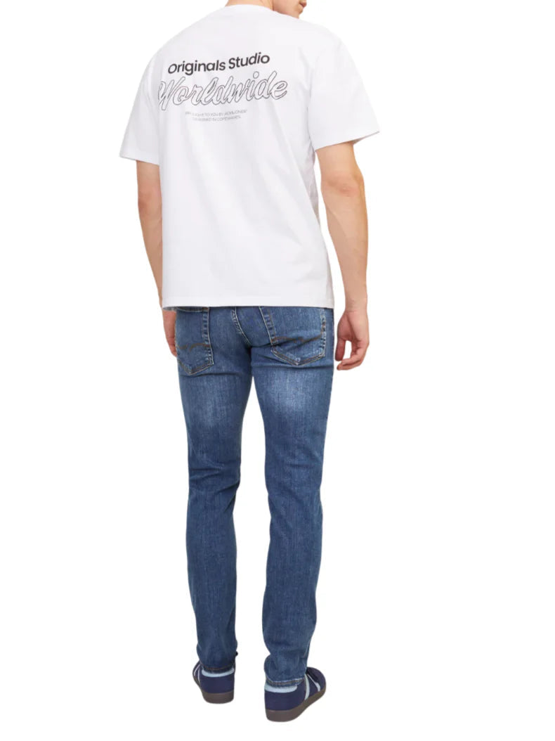 Jack&Jones jeans Glenn skinny lavaggio blu 12152347 CB814 JACK&JONES 