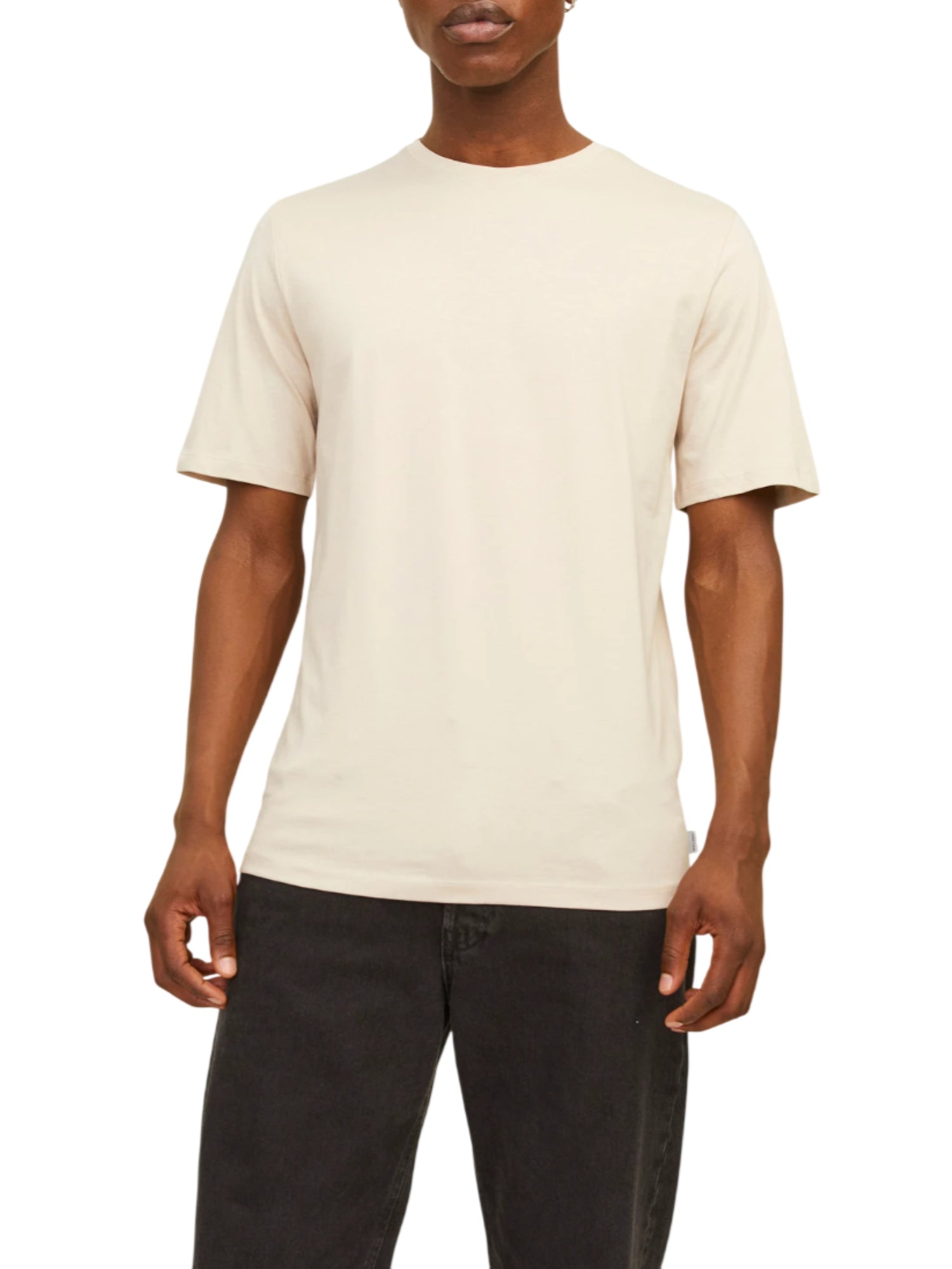Jack&Jones T-shirt uomo manica corta ecrù 12156101 MOONBEAM JACK&JONES 