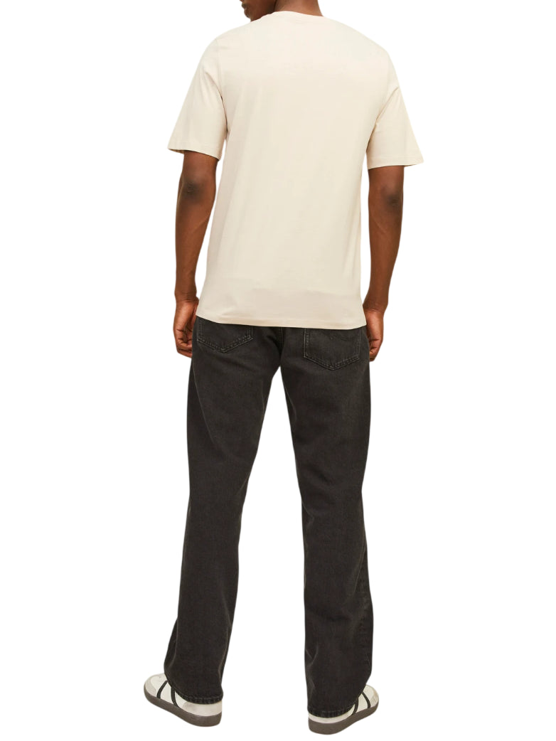 Jack&Jones T-shirt uomo manica corta ecrù 12156101 MOONBEAM JACK&JONES 