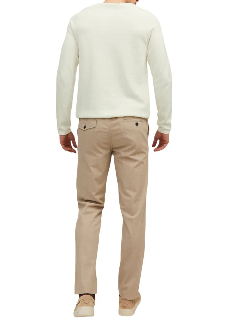 Jack&Jones maglia uomo in cotone melange panna 12157321 CLOUD DANCER JACK&JONES 