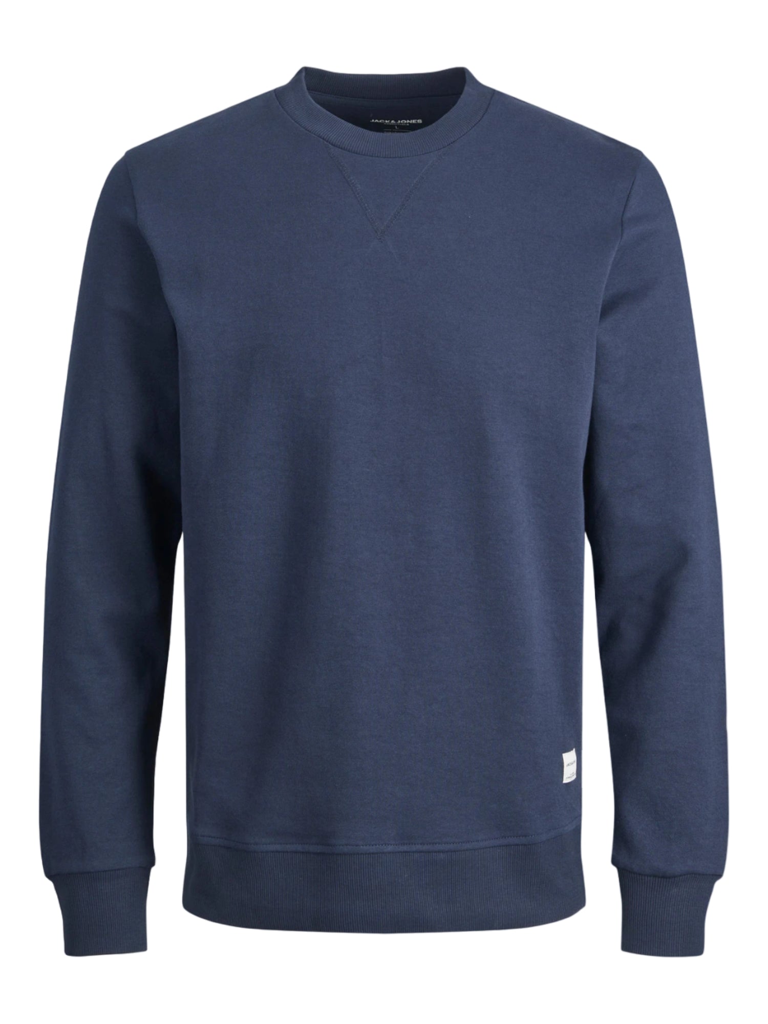 Jack&Jones felpa uomo basic blu 12181903 NAVY BLAZER JACK&JONES 
