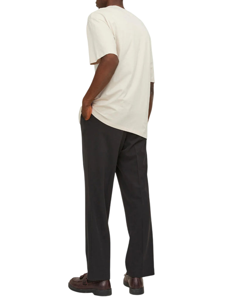 Jack&Jones T-shirt basic uomo in cotone ecrù 12249319 MOONBEAM JACK&JONES 