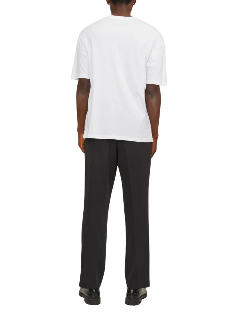 Jack&Jones T-shirt basic uomo in cotone bianco 12249319 WHITE JACK&JONES 