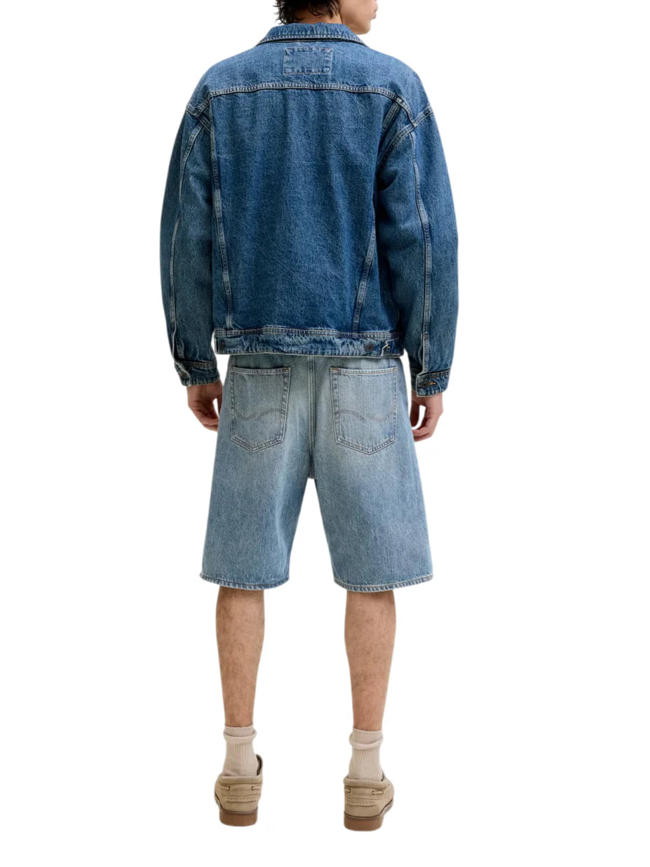 Jack&Jones bermuda uomo baggy in denim lavaggio chiaro 12269532 AM761 JACK&JONES 