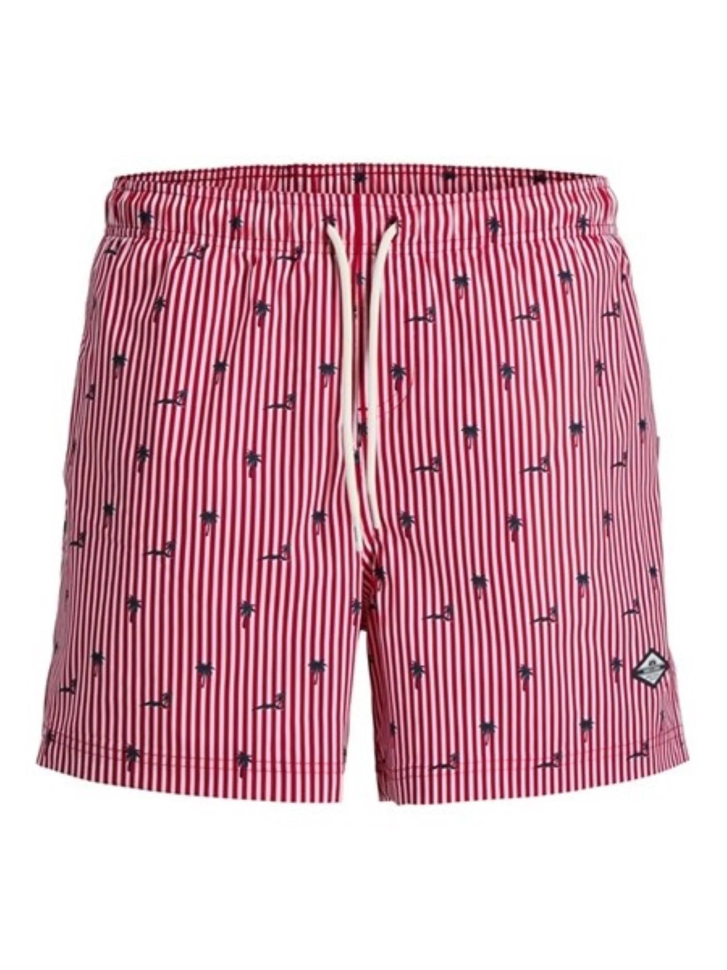Jack&Jones boxer mare uomo a righe rosso bianco 12291425 TRUE RED JACK&JONES 