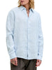 Jack&Jones camicia in lino uomo manica lunga celeste