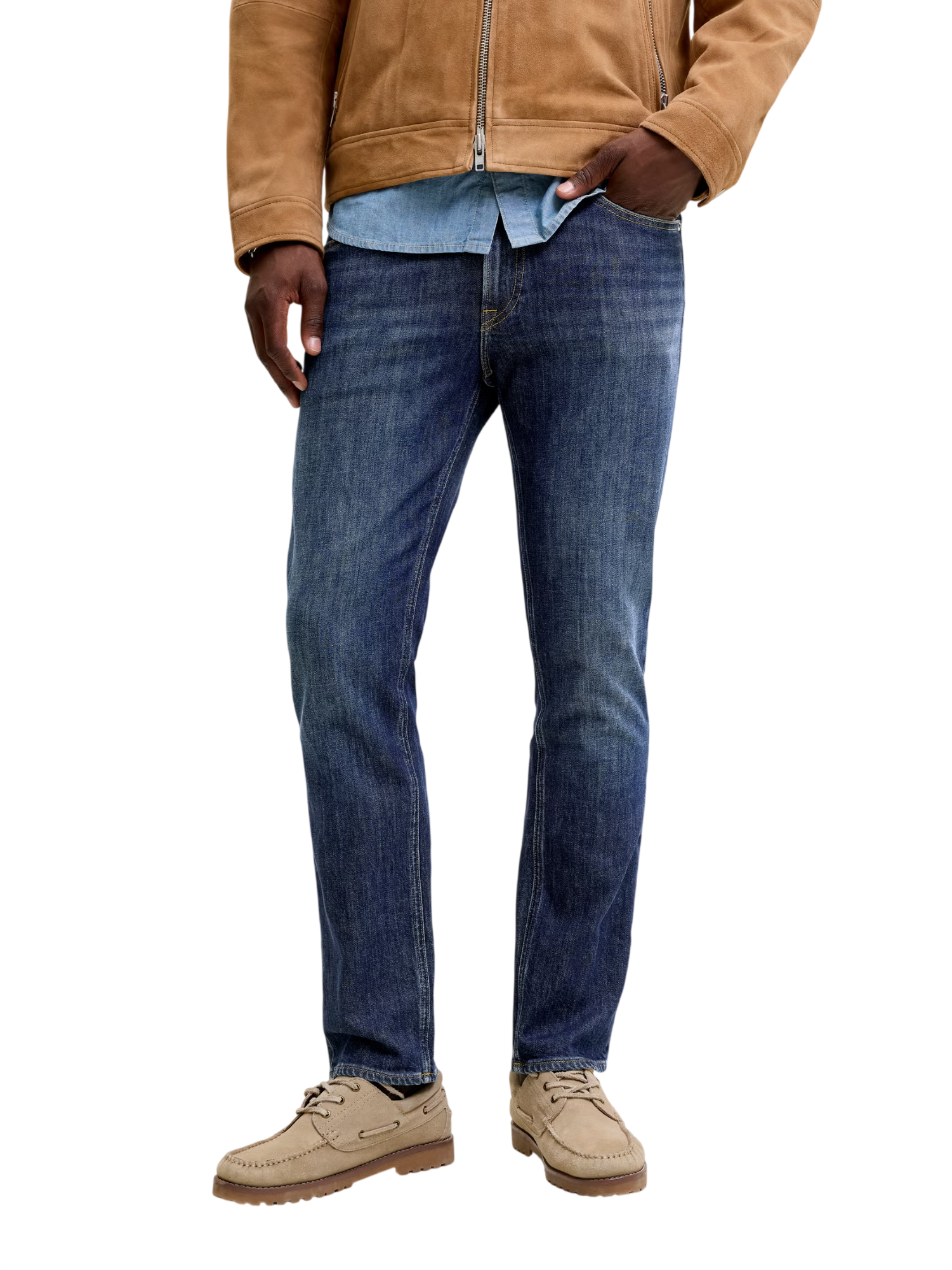 Jack&Jones jeans uomo Regular Clarck lavaggio scuro 12300791 AM414 JACK&JONES 