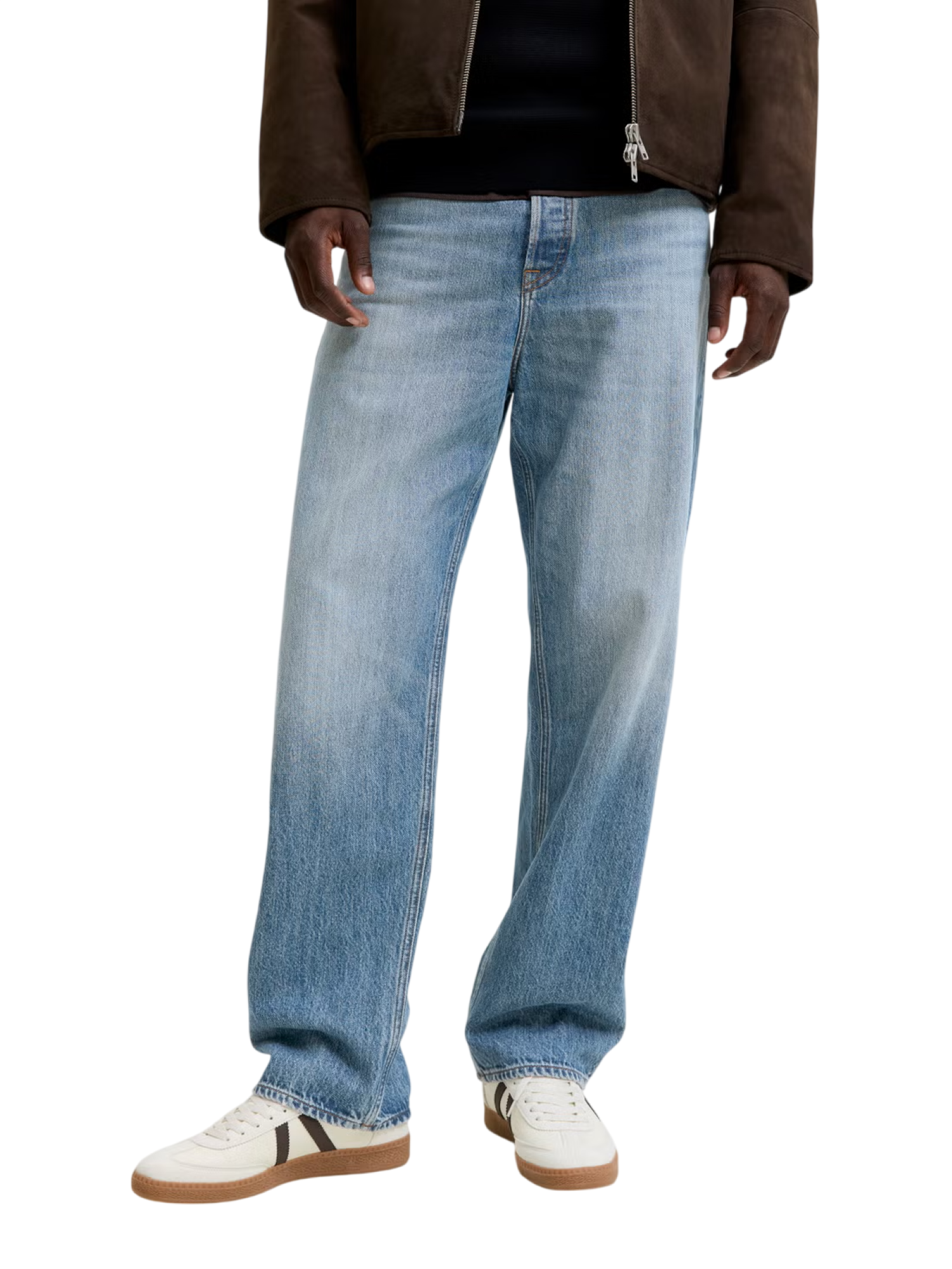 Jack&Jones jeans Baggy Alex uomo in denim lavaggio blu 12300792 AM398 JACK&JONES 