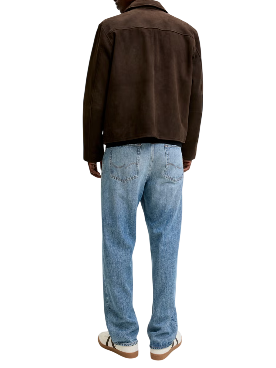 Jack&Jones jeans Baggy Alex uomo in denim lavaggio blu 12300792 AM398 JACK&JONES 