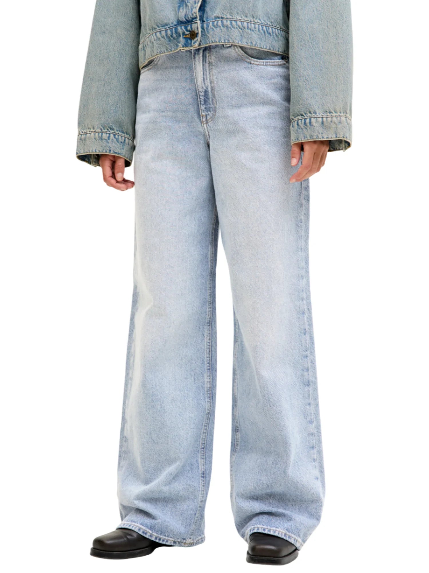 Jjxx jeans donna wide leg lavaggio blu chiaro 12289142 R400 JJXX 