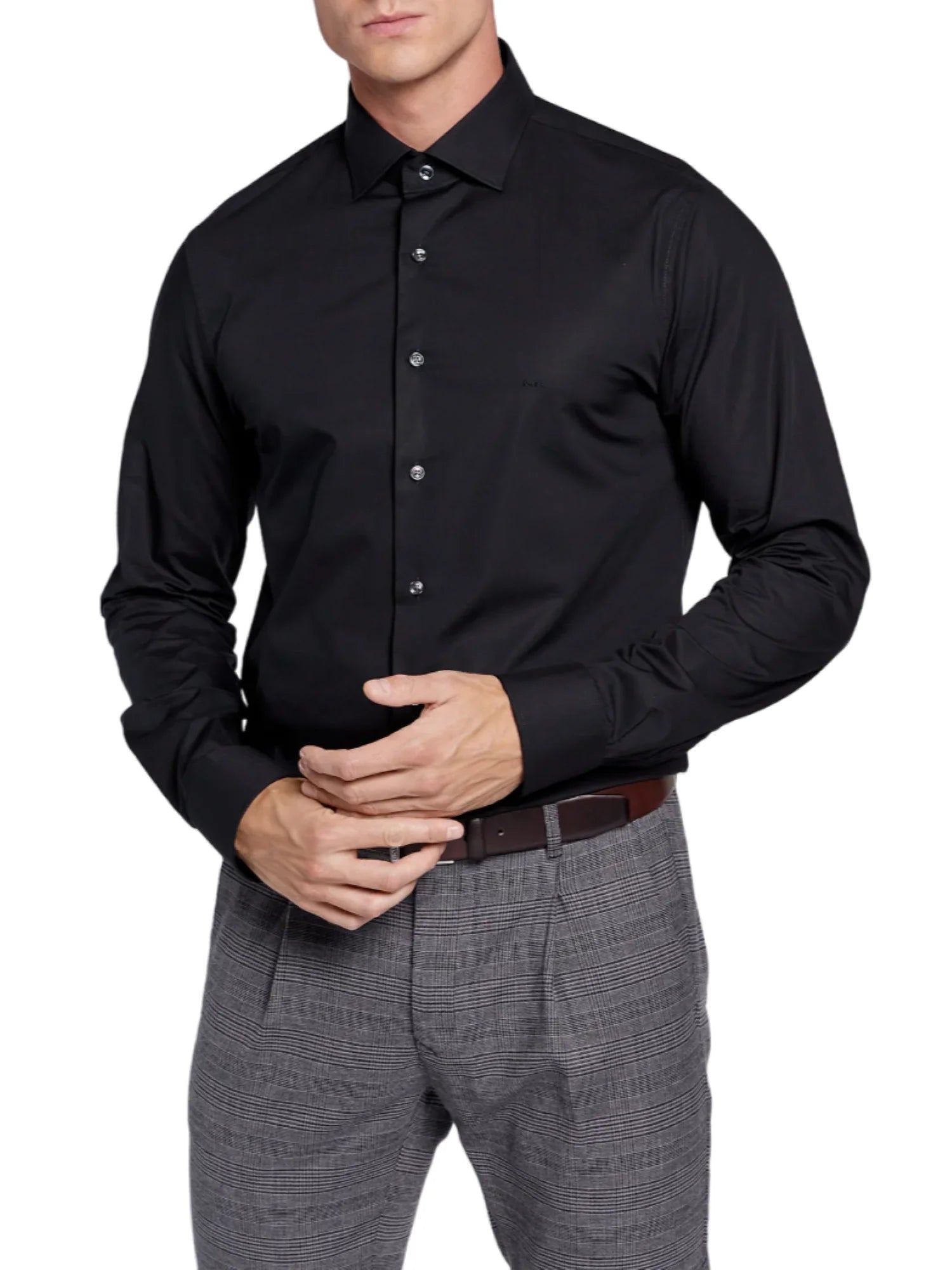 MICHAEL KORS Camicia Uomo NERO MD0MD90425 M001 MICHAEL KORS 