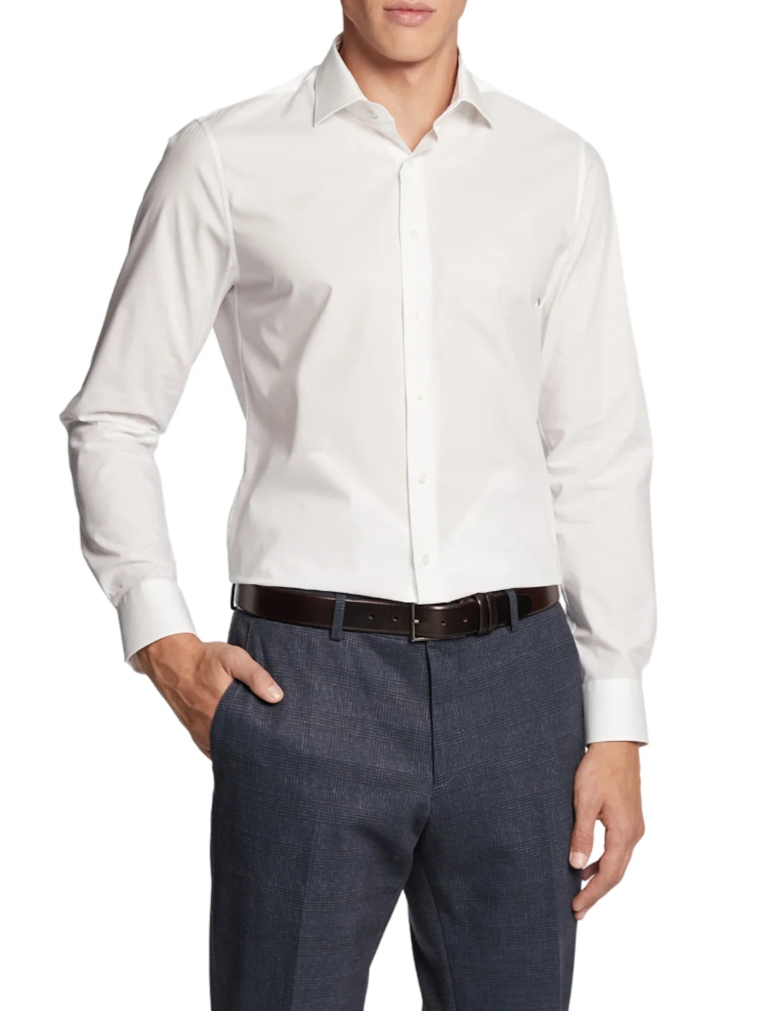 MICHAEL KORS Camicia Parma slim fit a maniche lunghe Bianco MD0MD90425 M100 MICHAEL KORS 