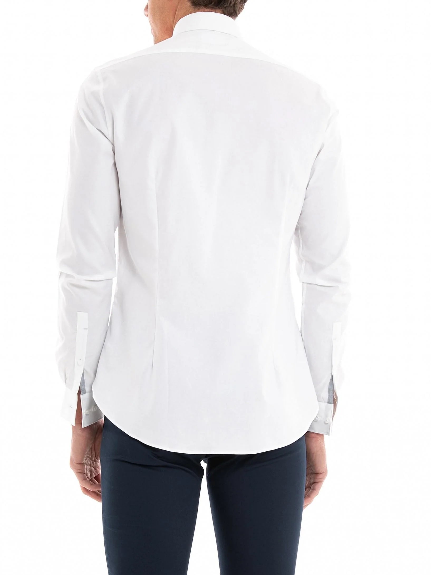 Michael Kors camicia slim fit manica lunga bianco MK0DS01001 M100 MICHAEL KORS 
