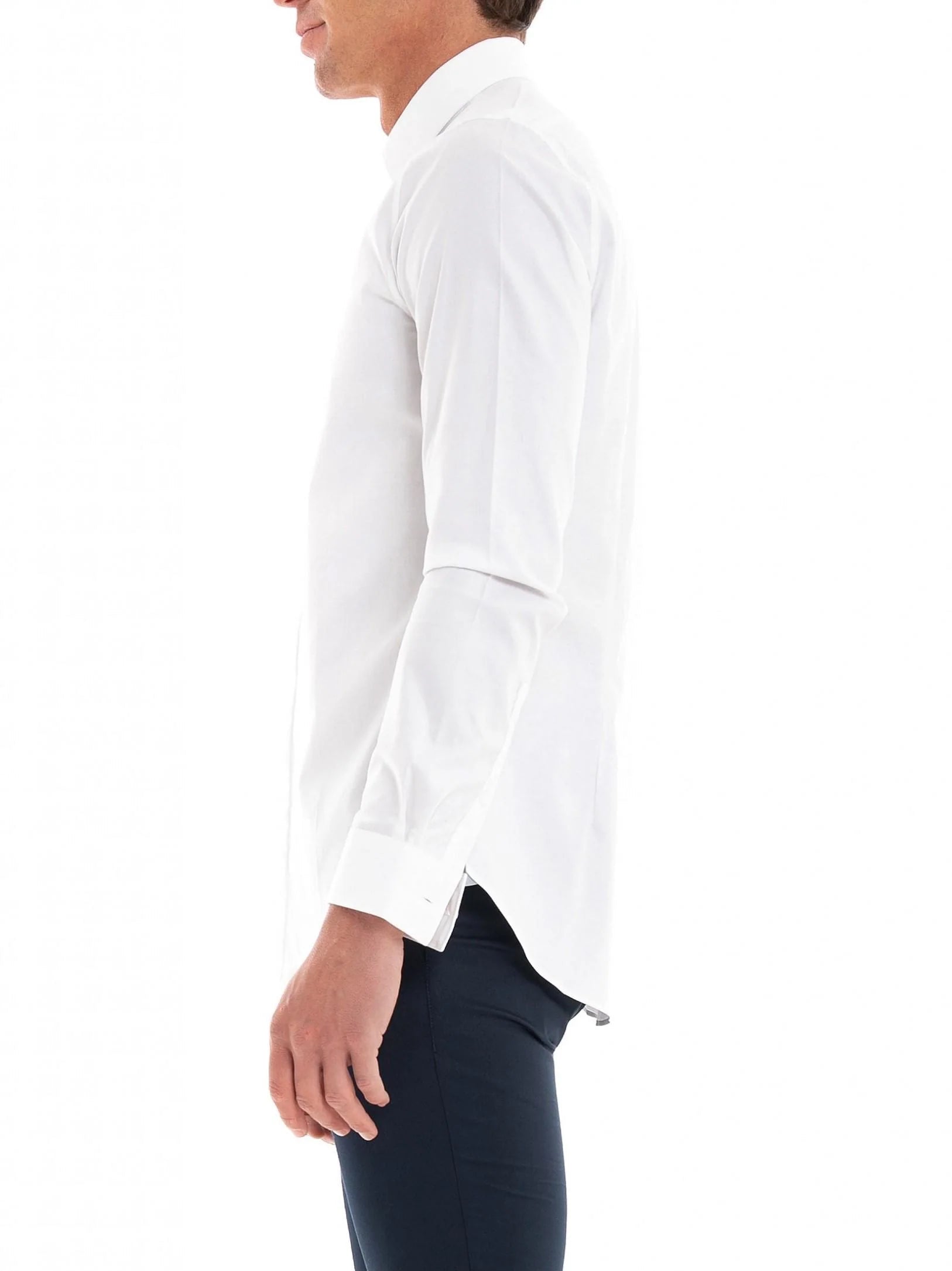 Michael Kors camicia slim fit manica lunga bianco MK0DS01001 M100 MICHAEL KORS 