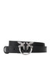 Pinko cintura Love Berry h2 in pelle nero argento
