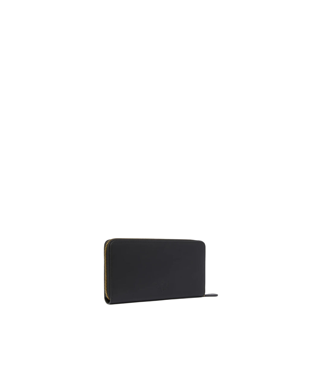 Pinko portafogli Ryder con zip in pelle liscia nero oro 100250-A0F1 Z99Q PINKO 