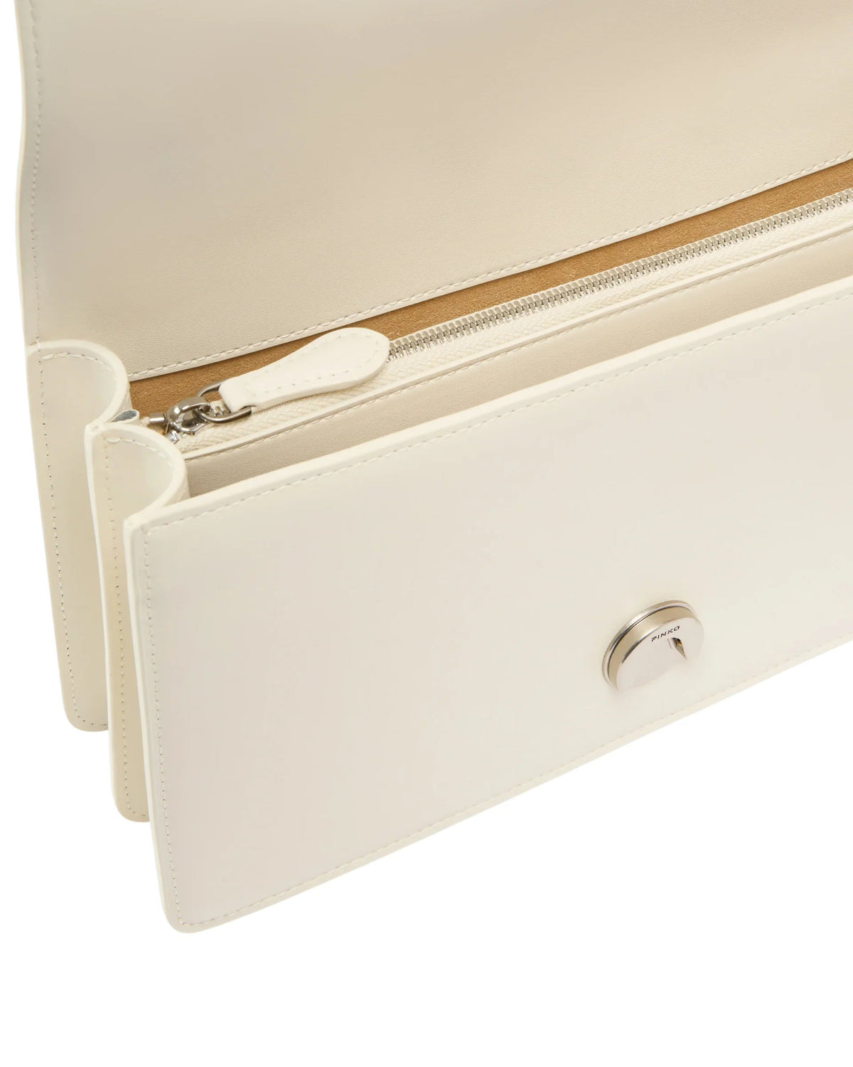 Pinko borsa Love Bag Classic One Simply in pelle bianco latte oro 100941-A0F1 Z14O PINKO 