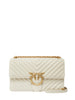 Pinko borsa Love Bag One Classic in pelle chevron bianco