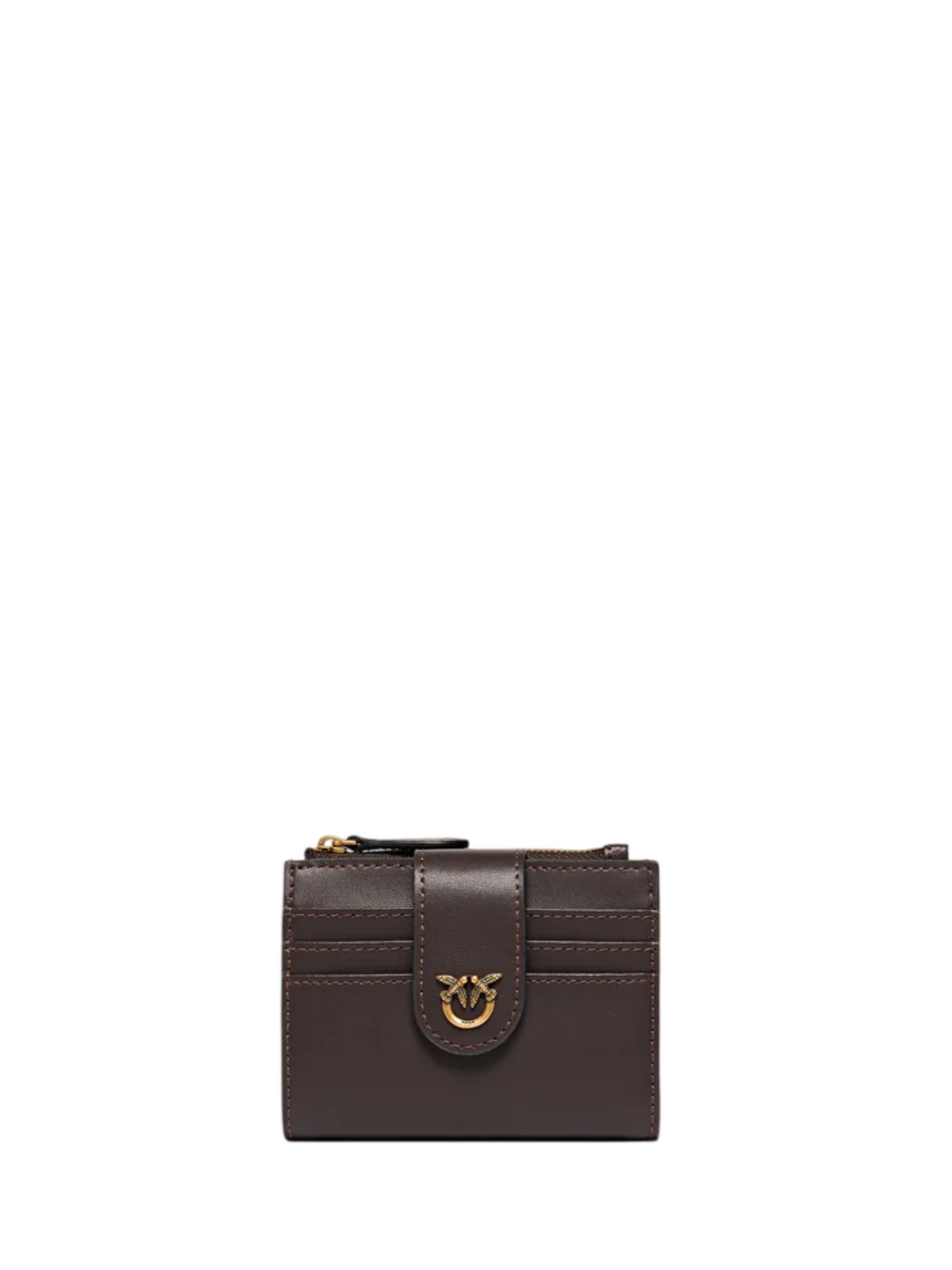 Pinko portafogli in pelle Multi Purpose marrone oro 103610-A0F1 M12Q PINKO 