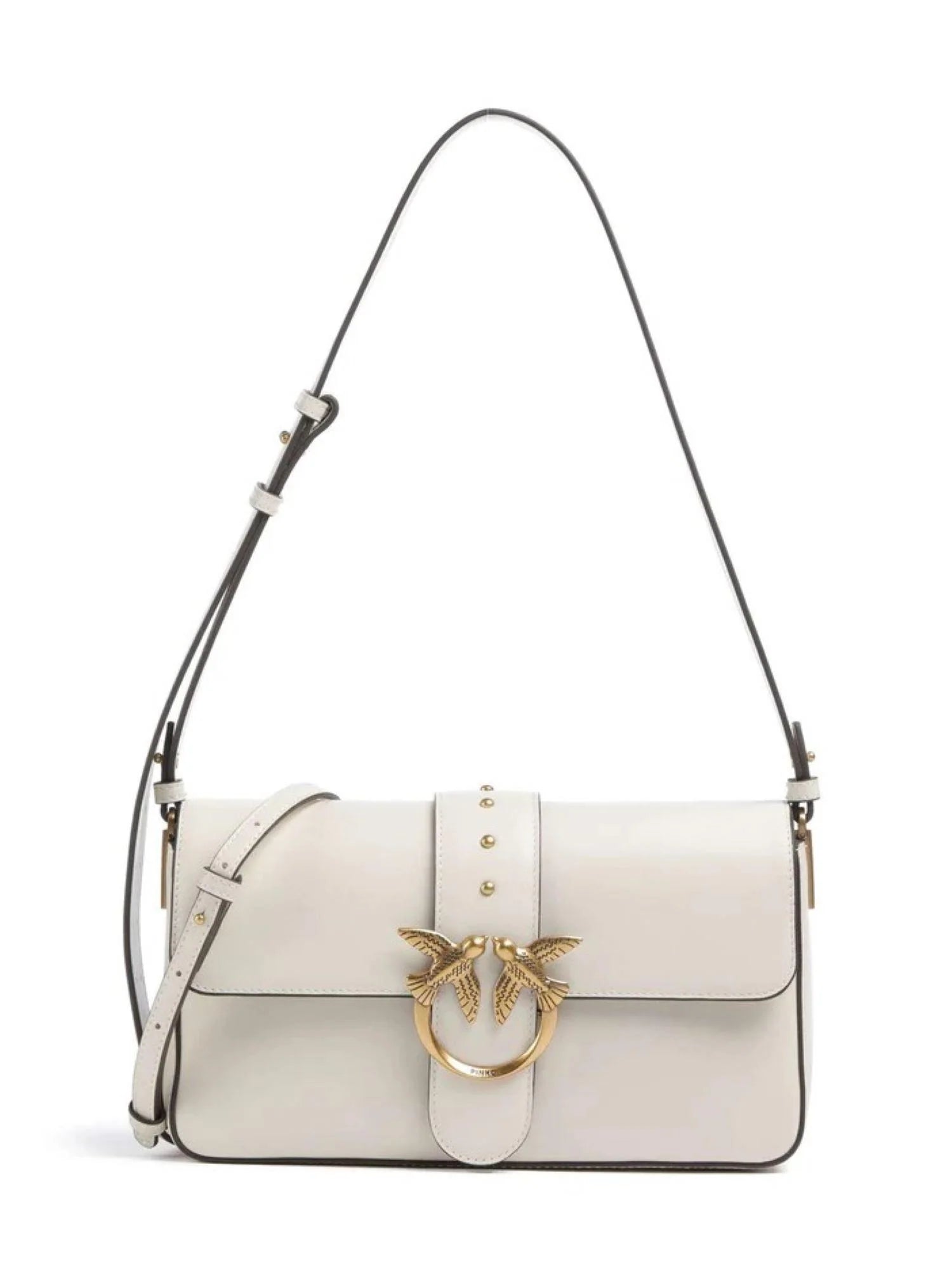 Pinko borsa Love Bag One Classic Slouchy panna oro 104524-A0QO Z14Q PINKO 