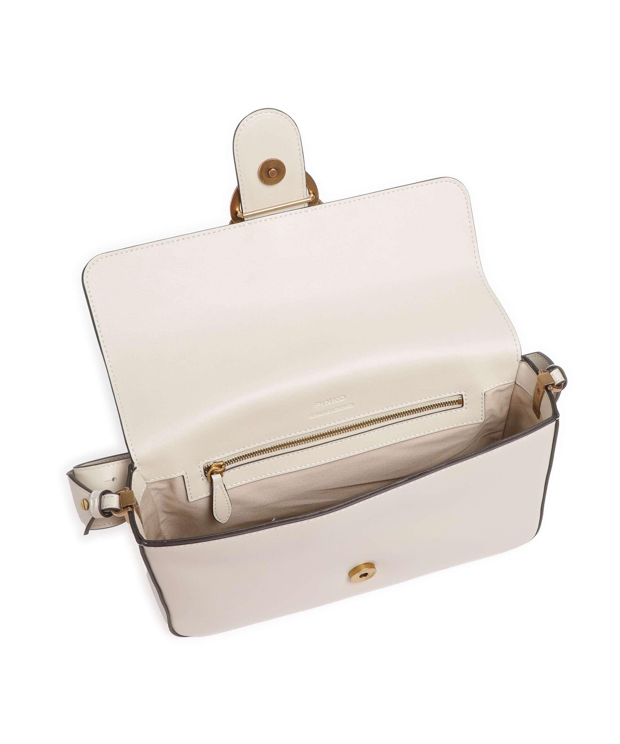 Pinko borsa Love Bag One Classic Slouchy panna oro 104524-A0QO Z14Q PINKO 