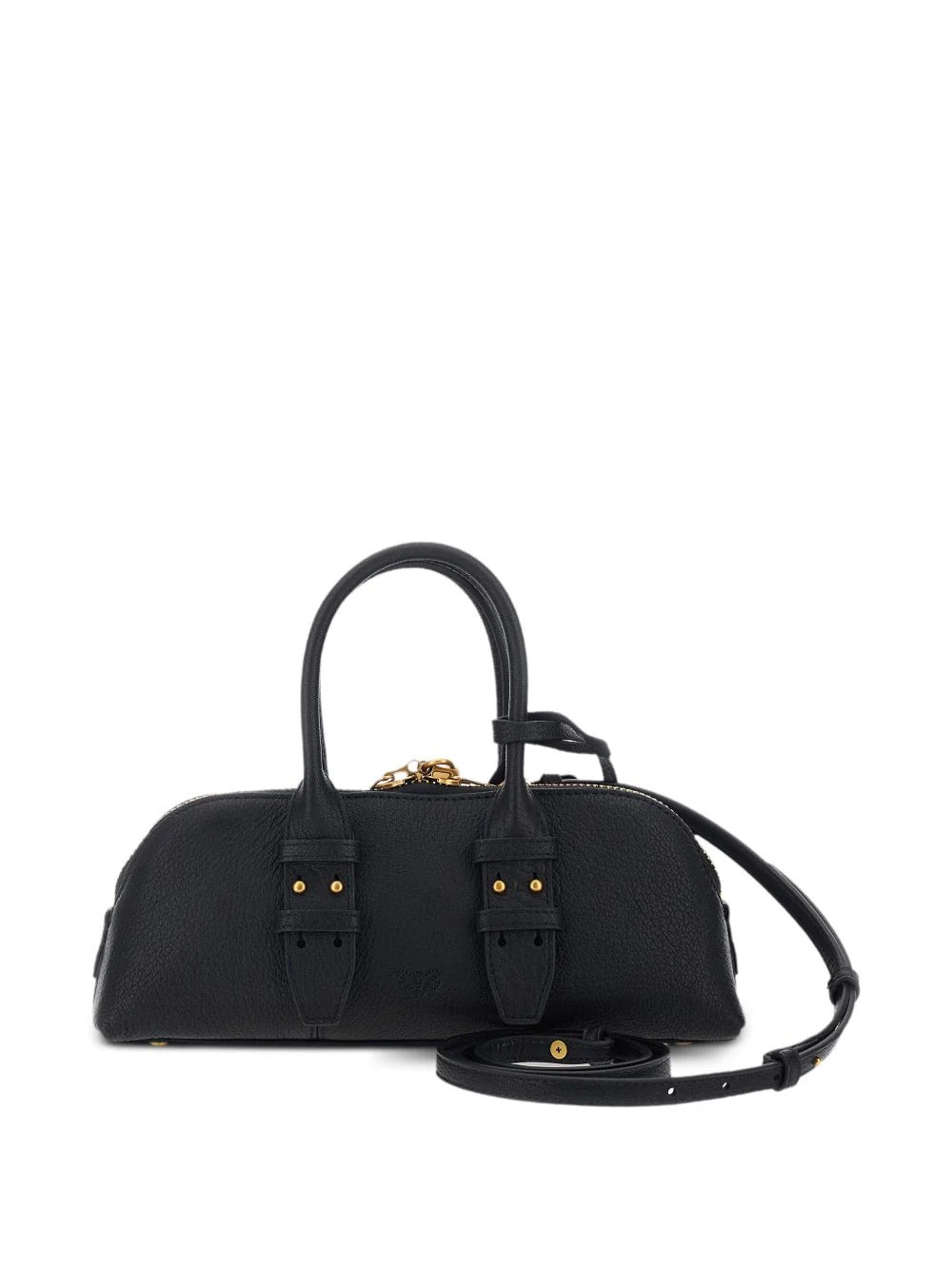 Pinko borsa Bowling Bag in pelle nero oro 105334-A3CX Z99Q PINKO 