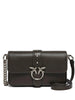 Pinko borsa Love One Slouchy Baby in pelle verde fango