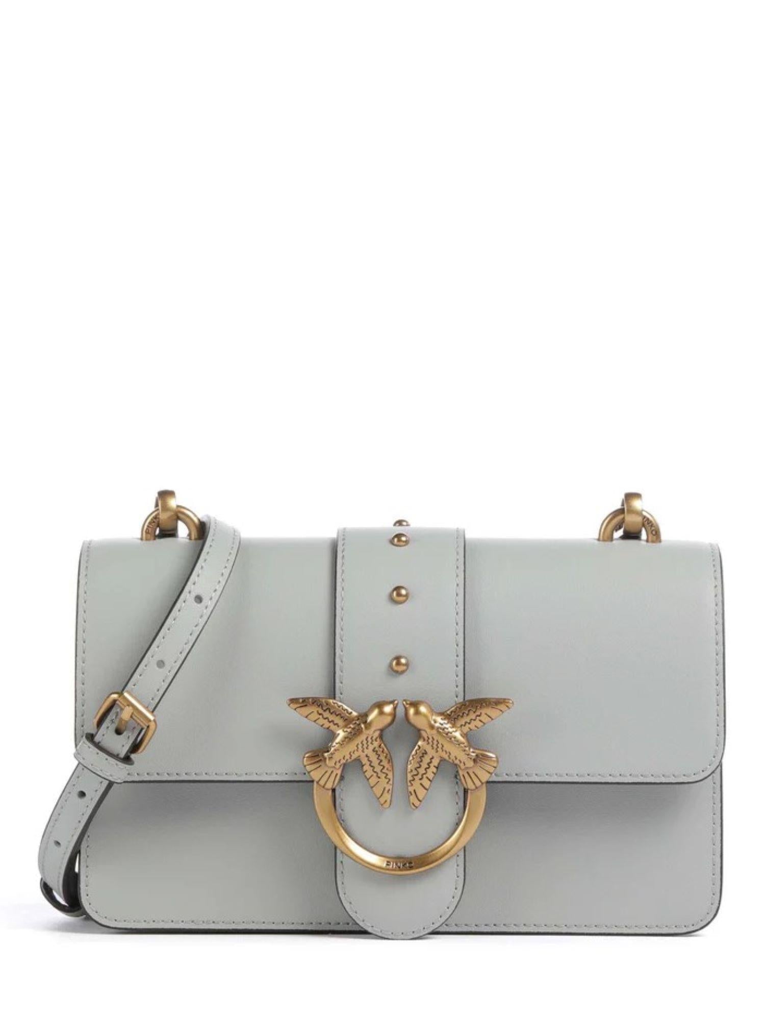 Pinko borsa a tracolla Love Bag One Mini grigio perla 105856-A0F1 K32Q PINKO 