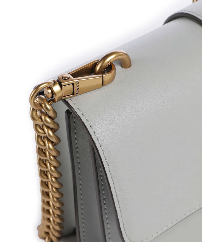 Pinko borsa a tracolla Love Bag One Mini grigio perla 105856-A0F1 K32Q PINKO 