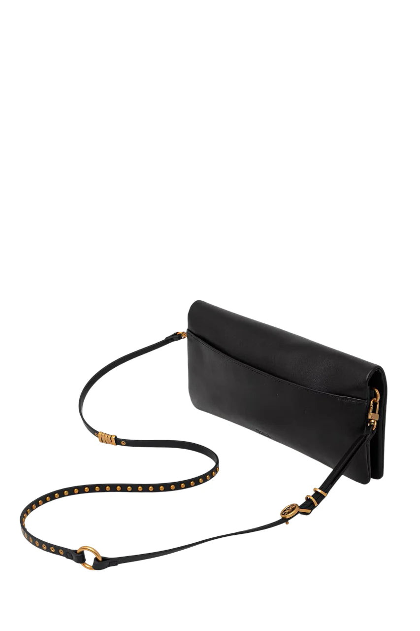 Pinko borsa Click Soft Horizontal Classic in pelle nero oro 106022-A0QO Z99Q PINKO 