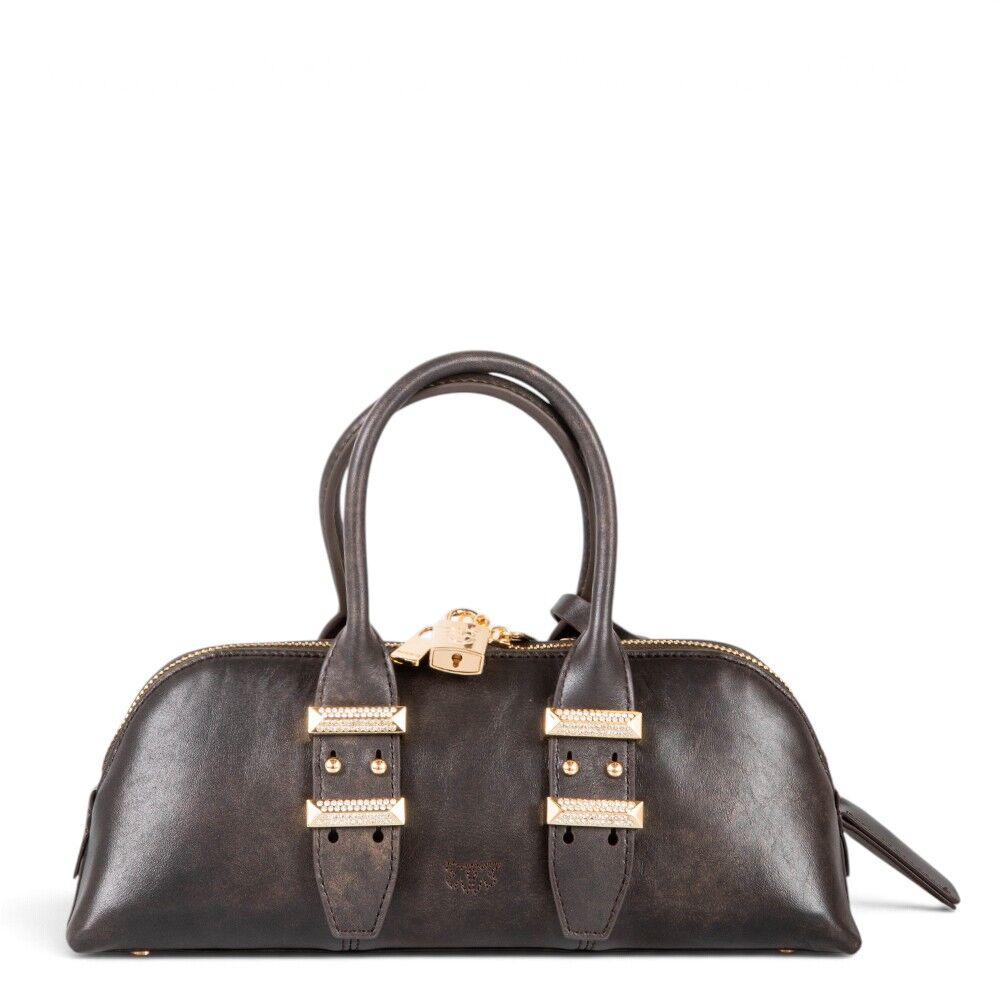 Pinko borsa a mano Bowling Bag Horizontal Big Cloud marrone 106169-A3LO L64Y PINKO 