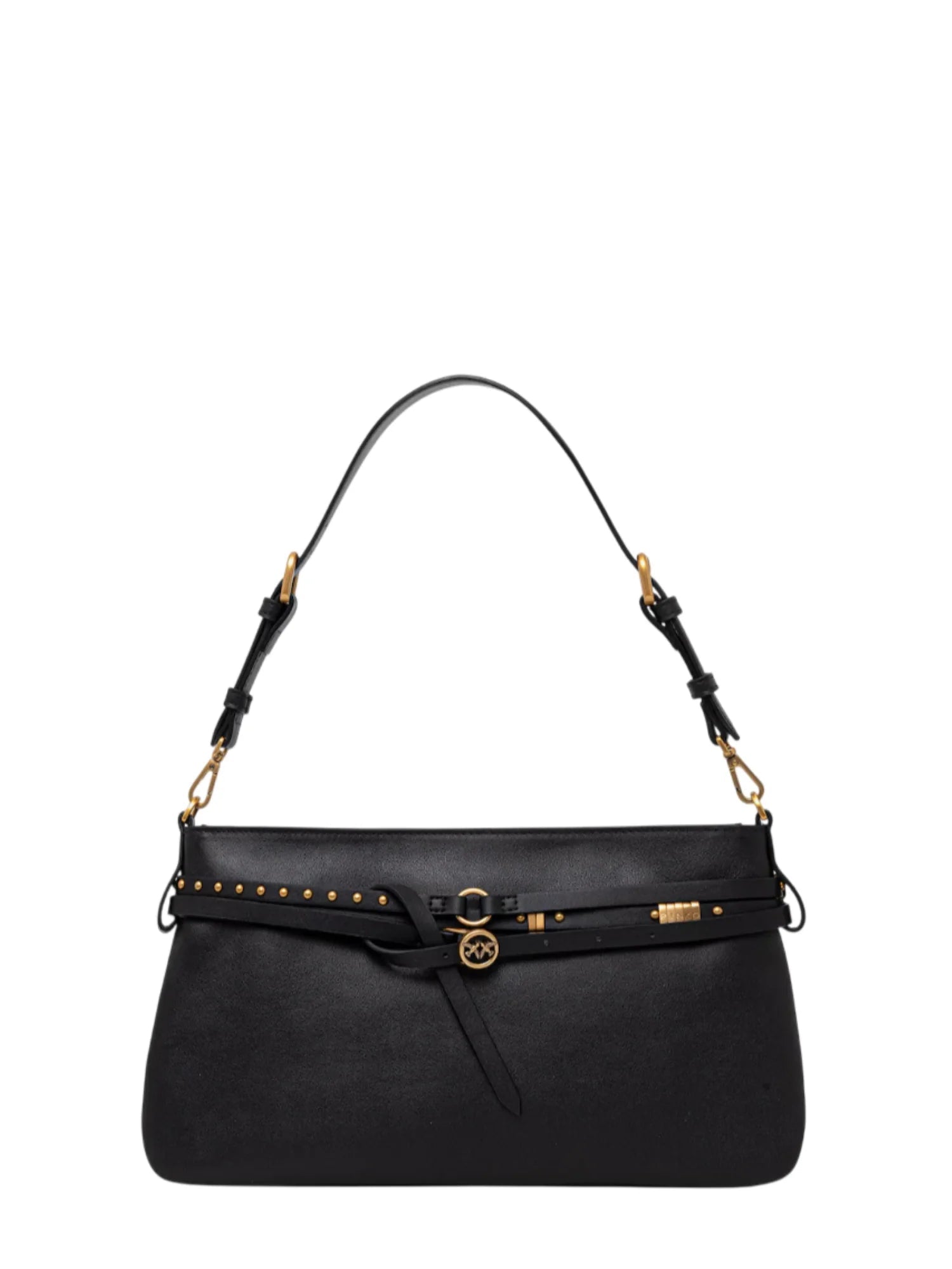 Pinko borsa a spalla Belt Bag Classic nero oro 106176-A0QO Z99Q PINKO 