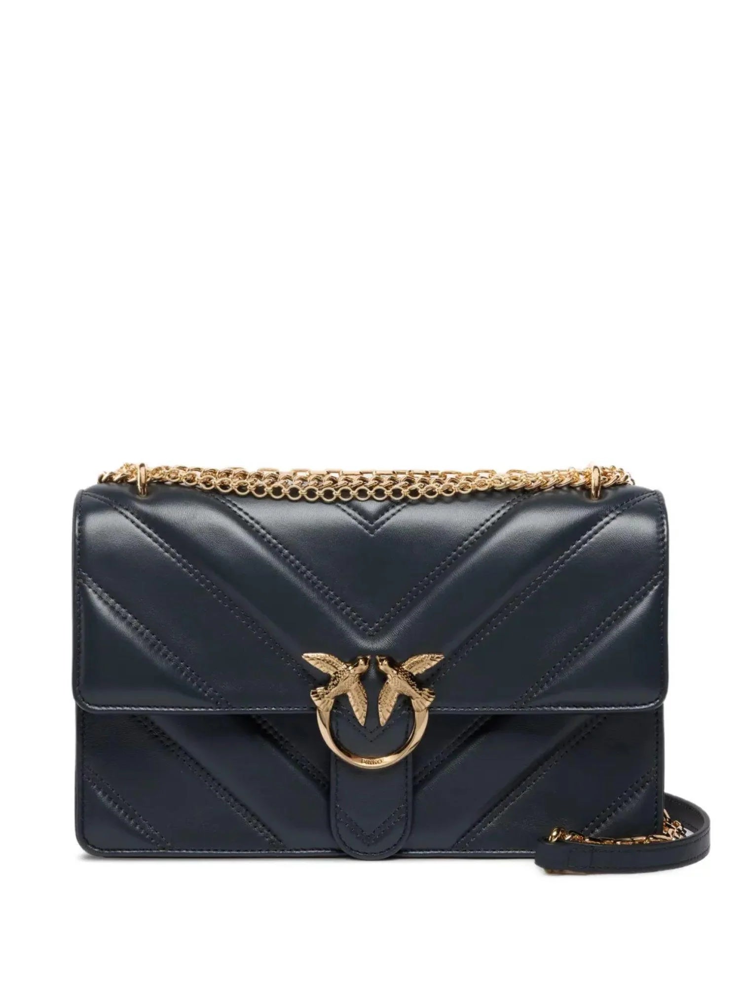 Pinko borsa Love One Classic tripla catena grigio asfalto 106294-A26Z I47Y PINKO 