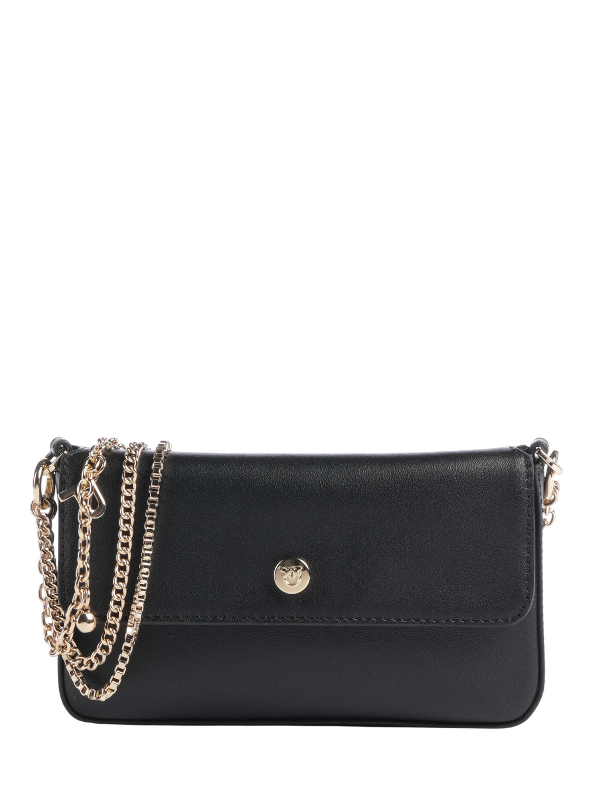Pinko pochette a tracolla porta cellulare in pelle con charms nero 107028-A0QO Z99Q PINKO 