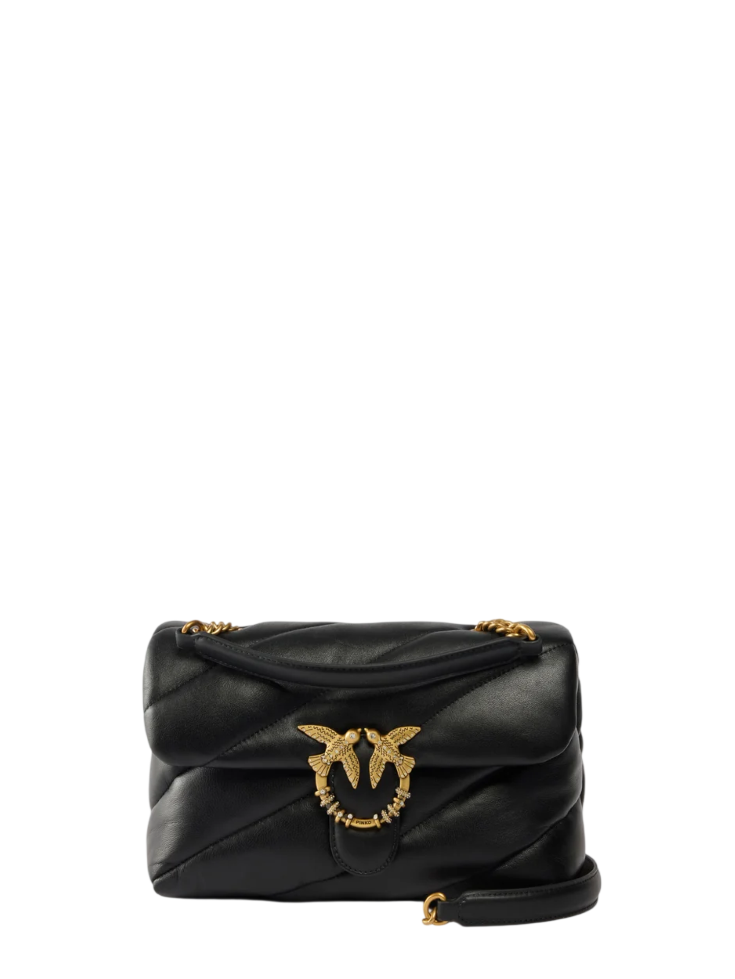 Pinko borsa Love Bag Puff Classic New Buckle nero oro 107057-A0F2 Z99Q PINKO 